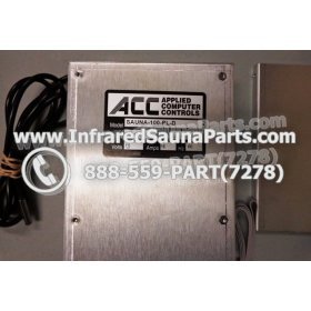 COMPLETE CONTROL POWER BOX WITH CONTROL PANEL - COMPLETE CONTROL POWER BOX O-SAUNA INFRARED SAUNA WITH BLACK CONTROL PANEL 10