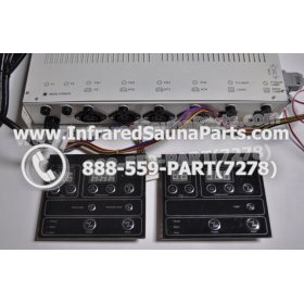 COMPLETE CONTROL POWER BOX WITH CONTROL PANEL - COMPLETE CONTROL POWER BOX SUNMATE INFRARED SAUNA STYLE 4 WITH TWO CONTROL PANELS 3