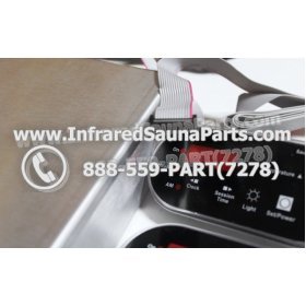 COMPLETE CONTROL POWER BOX WITH CONTROL PANEL - COMPLETE CONTROL POWER BOX AIRWALL INFRARED SAUNA WITH TWO BLACK CONTROL PANEL 3