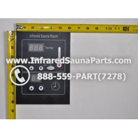 CIRCUIT BOARDS WITH  FACE PLATES - CIRCUIT BOARD WITH FACE PLATE PRECISION THERAPY INFRARED SAUNA 03112006 MANUAL ON OFF SWITCH 2