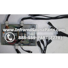 COMPLETE CONTROL POWER BOX 110V / 120V - COMPLETE CONTROL POWER BOX 110V  120V SUNTECH INFRARED SAUNA WITH 8 FEMALE PLUGS 2