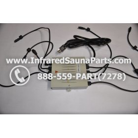 COMPLETE CONTROL POWER BOX 220V / 240V - COMPLETE CONTROL POWER BOX 220V / 240V FED INTL.INFRARED SAUNA WITH 8 HEATER PLUGS v1 1