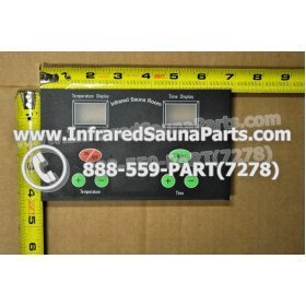 FACE PLATES - FACEPLATE FOR CIRCUIT BOARD SAUNA SUPPLY WORLD INFRARED SAUNA NYSN-DBF V6.0 2
