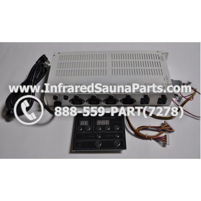 COMPLETE CONTROL POWER BOX WITH CONTROL PANEL - COMPLETE CONTROL POWER BOX HEALTHLAND INFRARED SAUNA STYLE 4 WITH ONE CONTROL PANEL 1