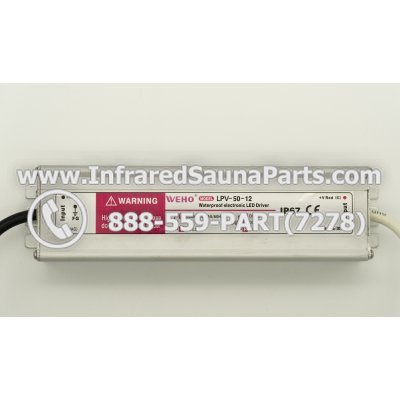 ADAPTERS / TRANSFORMERS - ADAPTERS TRANSFORMERS 110V /120V WEHO LPV-50-12 WATERPROOF 1