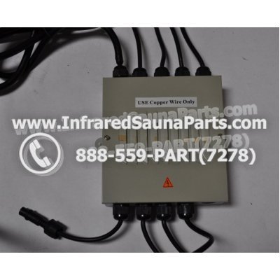 COMPLETE CONTROL POWER BOX 220V / 240V - COMPLETE CONTROL POWER BOX 220V / 240V DELUXE INFRARED SAUNA WITH 8 HEATER PLUGS v1 1