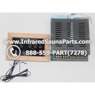 COMPLETE CONTROL POWER BOX WITH CONTROL PANEL - COMPLETE CONTROL POWER BOX ENLIGHTEN INFRARED SAUNA WITH USB MP3 PLAYER 220V / 240V STYLE 2 WITH ONE CONTROL PANEL 1