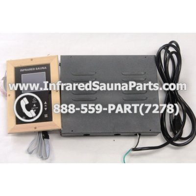 COMPLETE CONTROL POWER BOX WITH CONTROL PANEL - COMPLETE CONTROL POWER BOX ENLIGHTEN INFRARED SAUNA WITH DIGITAL HEAT LEVEL CONTROL WITH ONE CONTROL PANEL 220V / 240V STYLE 1 1