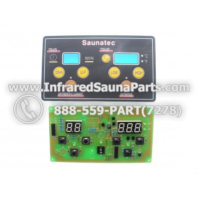 CIRCUIT BOARDS WITH  FACE PLATES - CIRCUIT BOARDS WITH FACE PLATES - SAUNATEC   (7 BUTTONS) 1